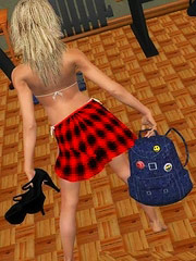 Juicy stockinged milf trades her dildo for her own son`s stone-hard cock