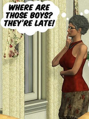 Incest comics blistering  mom with perfect tasty tits sucking and fucking son`s heavily cock