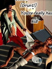 Unsportsmanlike son feasts on the hole of his plump  momma