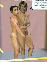 Incest 3d plump mature blondie lets her son test her wet shaven snatch for tightness