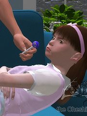 Curly  mom dispersed her legs in front of her hungry and grabby son